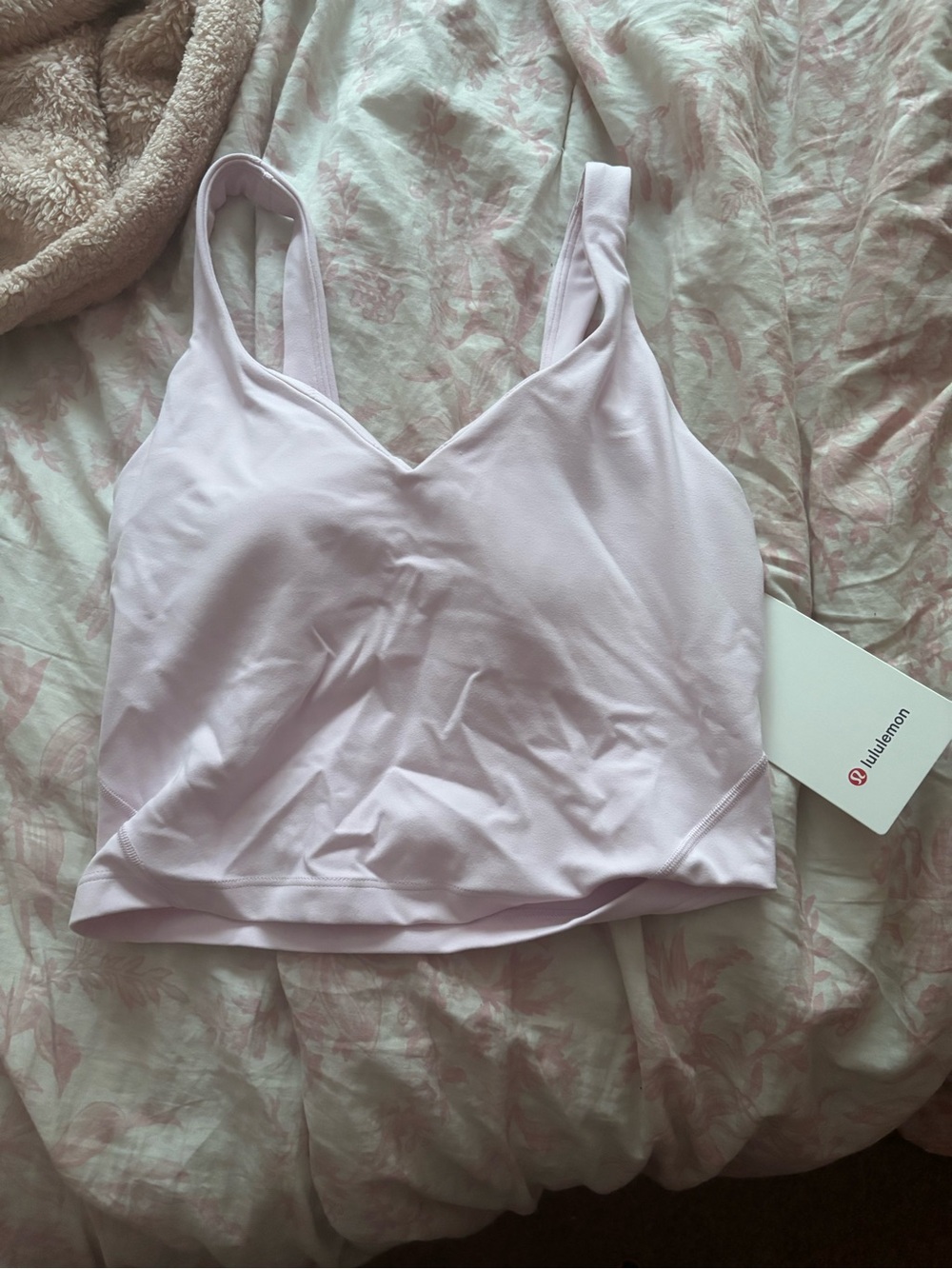 lululemon athletica Pale Pink V-Neck Bralette